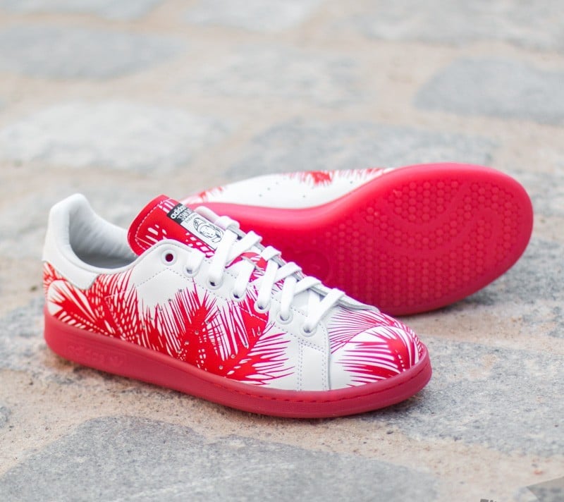 Sko til mænd adidas Pharrell Williams Stan Smith Billionaire Boys Palm FtwWhite/ Red/ Red