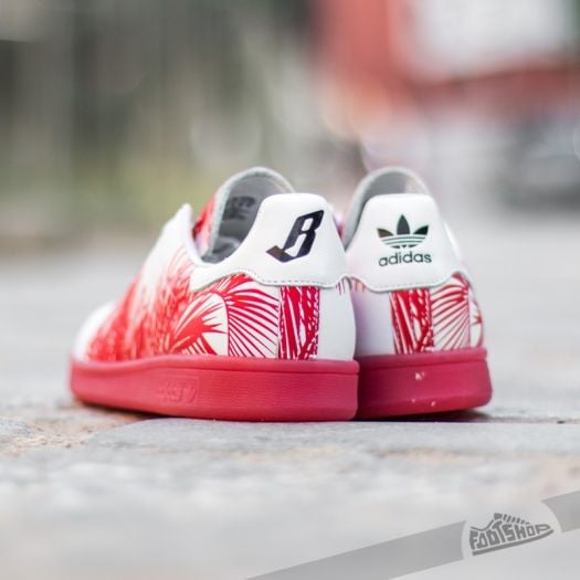 Men s shoes adidas Pharrell Williams Stan Smith Billionaire Boys Palm FtwWhite Red Red Footshop