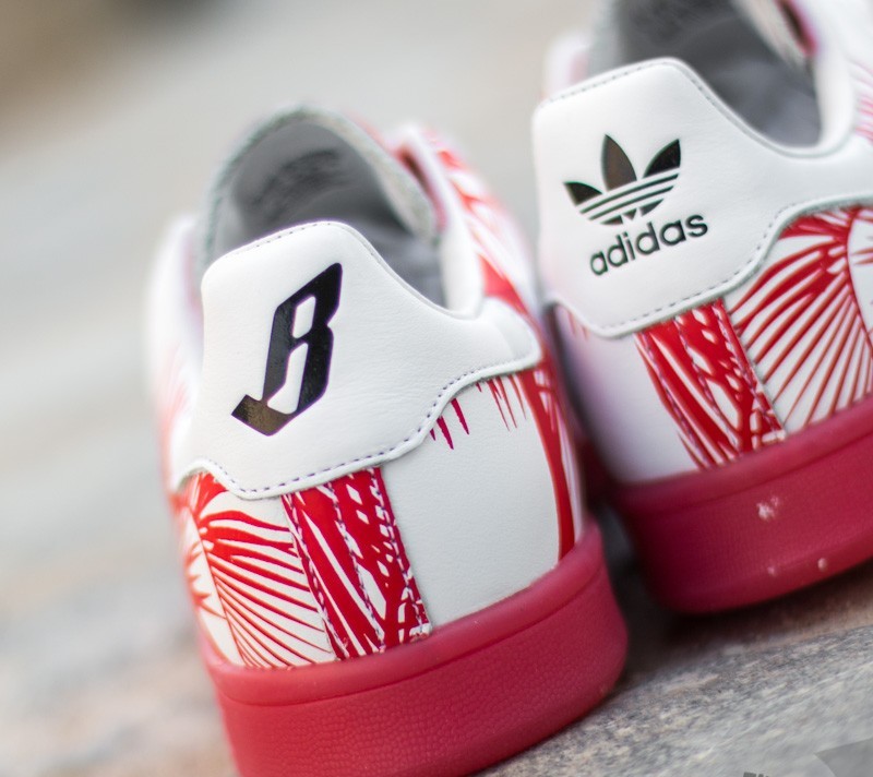 Scarpe uomo adidas Pharrell Williams Stan Smith Billionaire Boys Palm FtwWhite Red Red Footshop