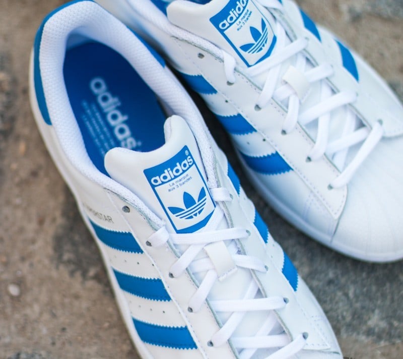 Adidas superstar ray blue discount