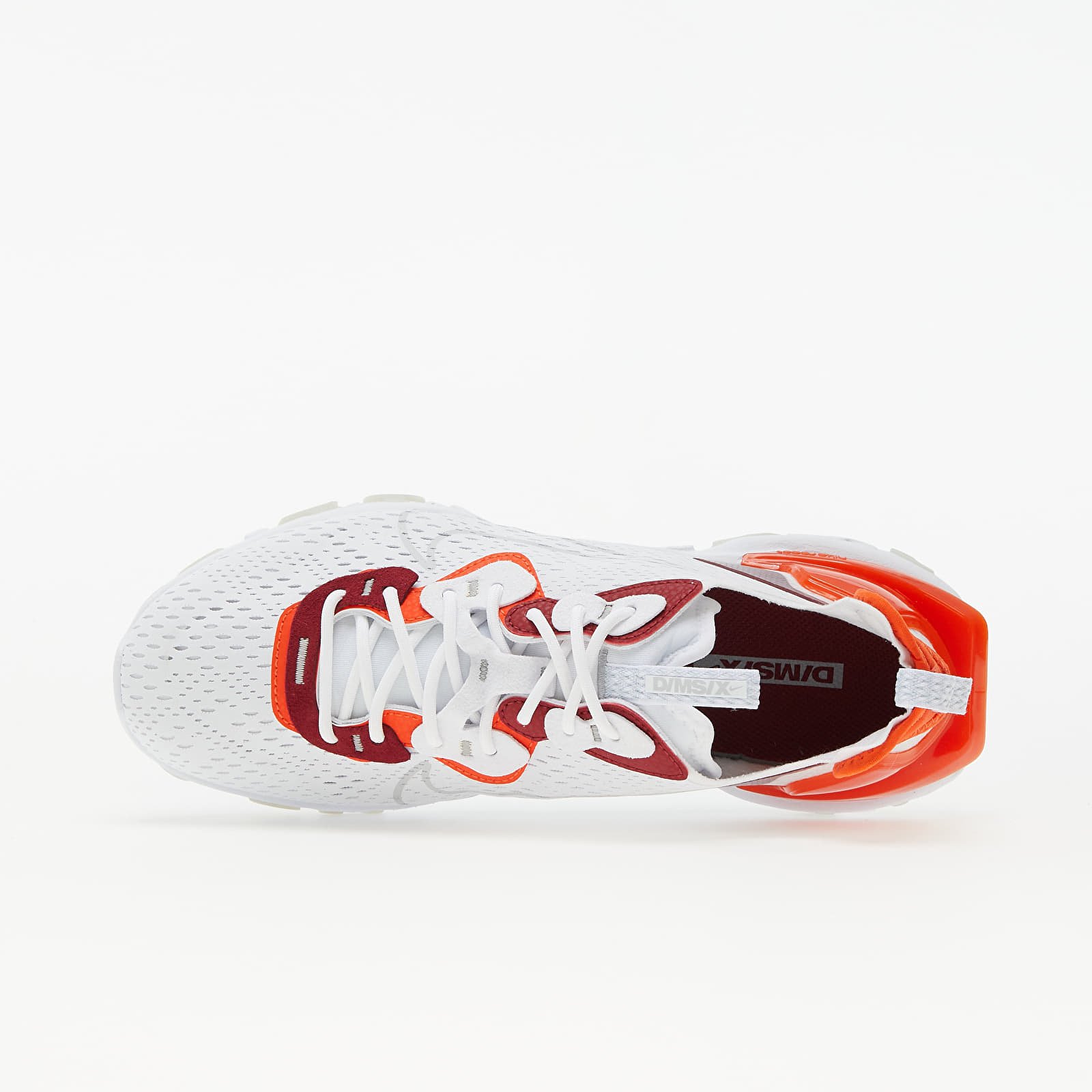 Scarpe uomo Nike React Vision White/ Lt Smoke Grey-Team Orange-Team Red