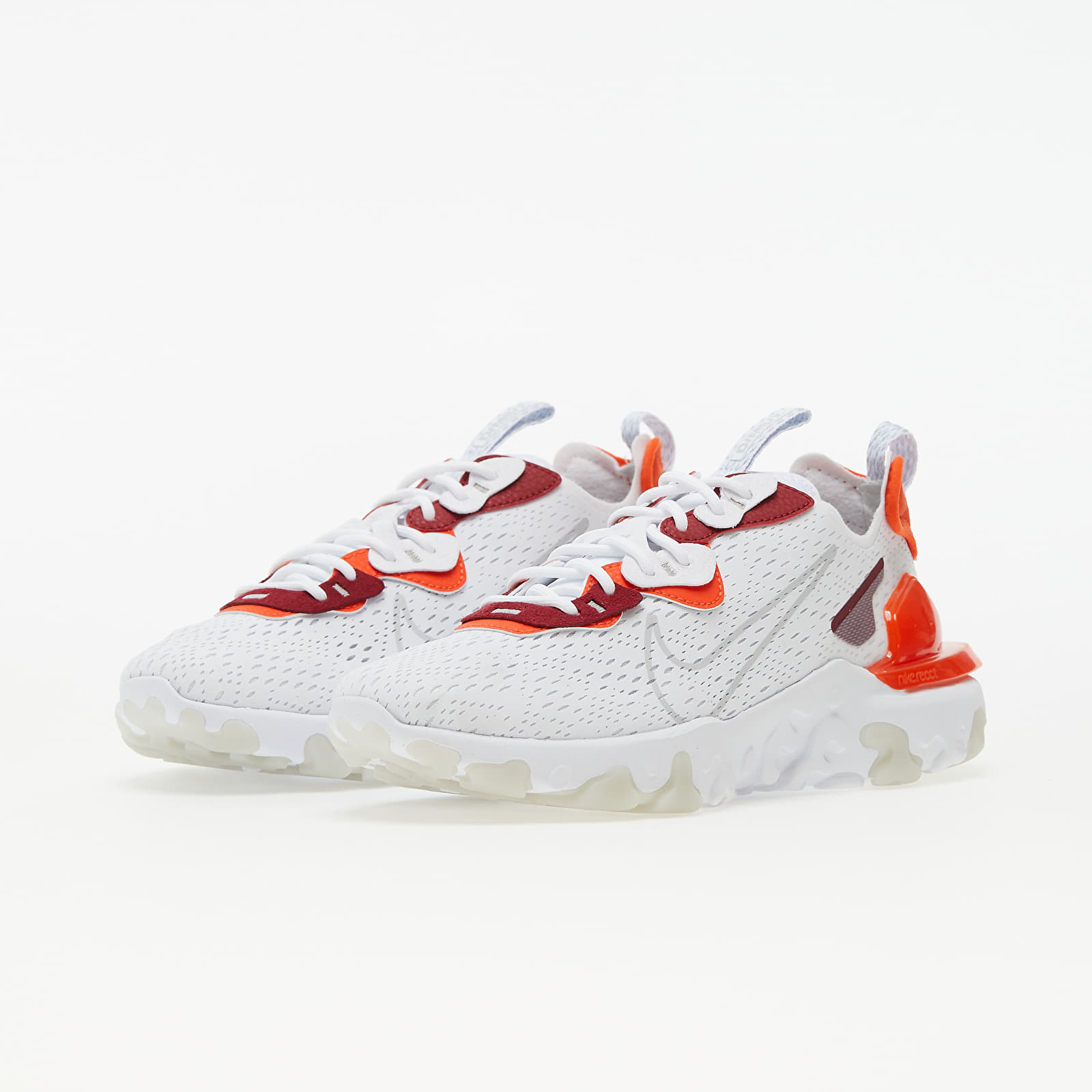 Nike react cheap white red