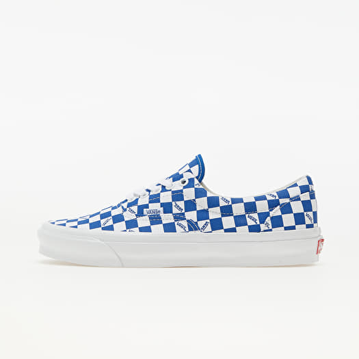 Light blue and dark blue checkered vans shop