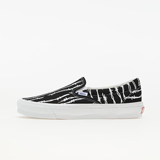 Vans zebra slip on discount