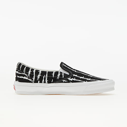 Vans vault og slip on black white deals