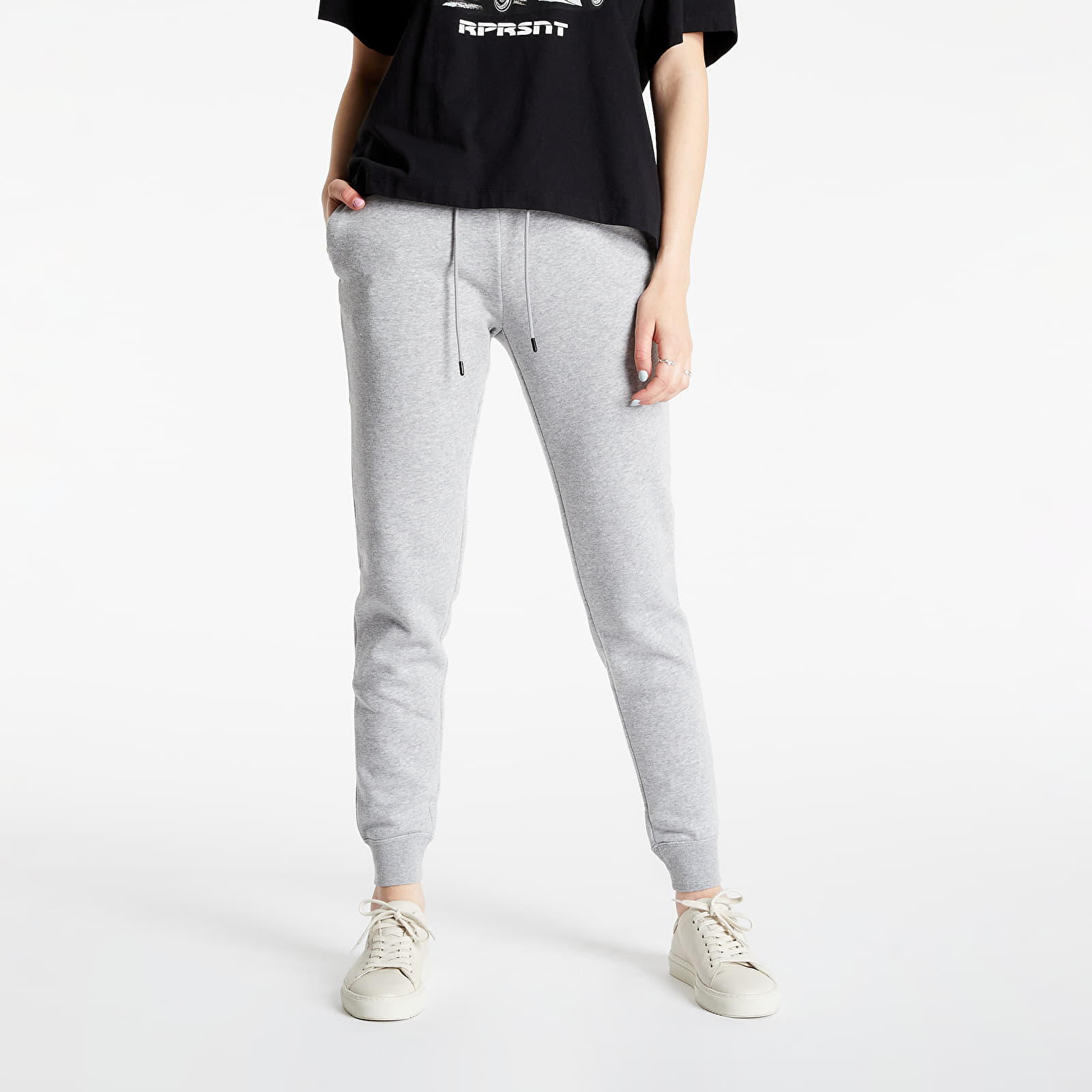 Nike - sportswear women's fleece pants dk grey heather/ white