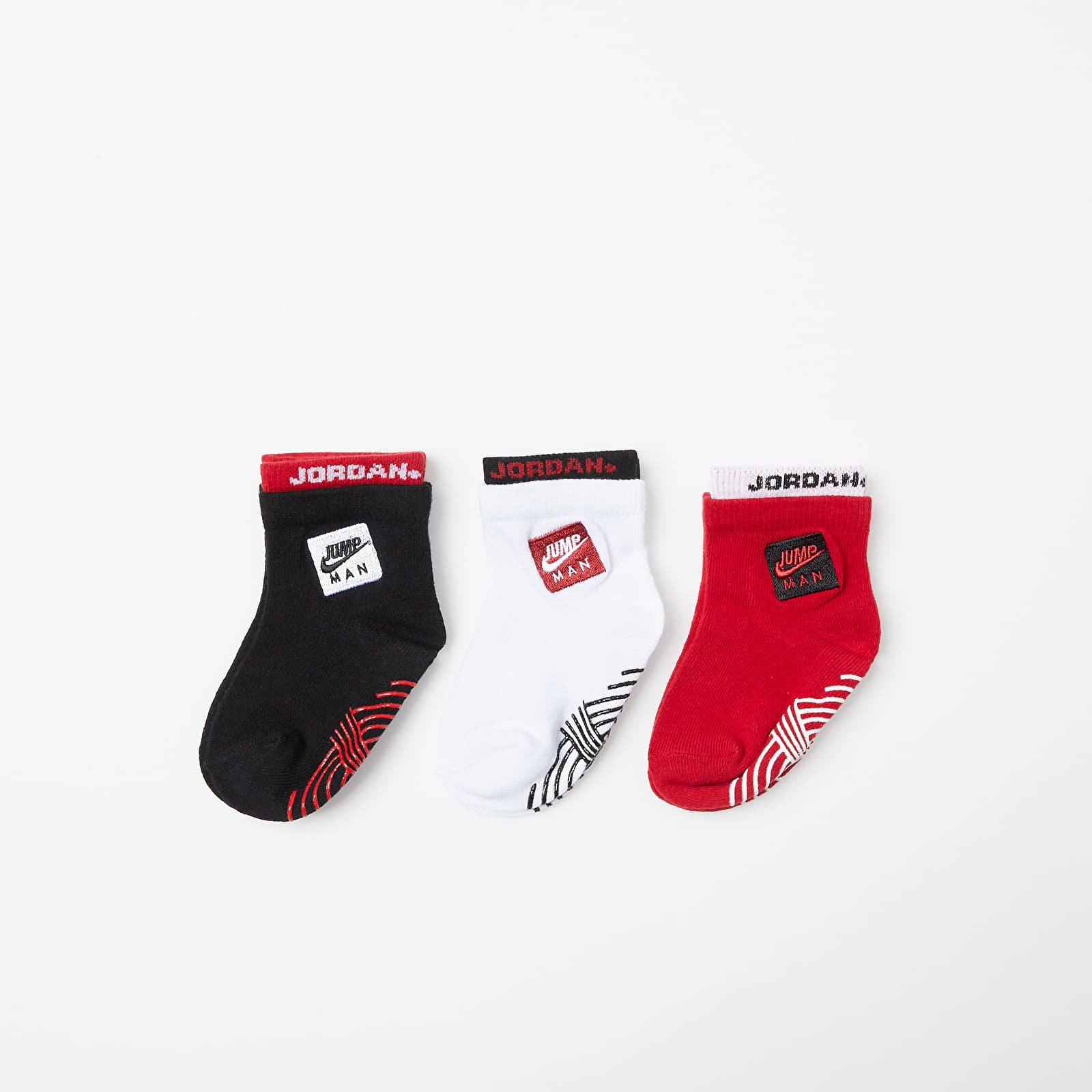 Detské ponožky Jordan No-Slip Ankle Socks White/ Red Black