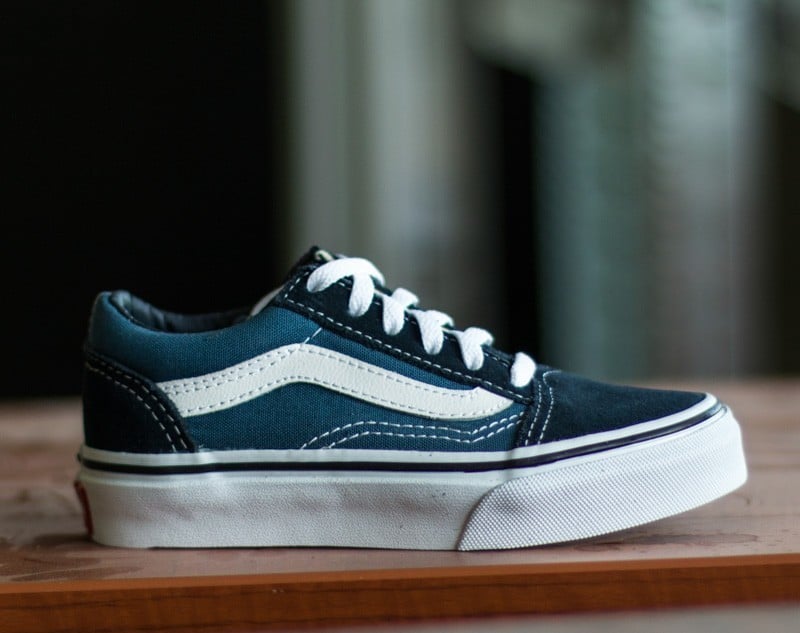 Sneakers Vans Kids Old Skool Navy/ True White - 1 | YEO