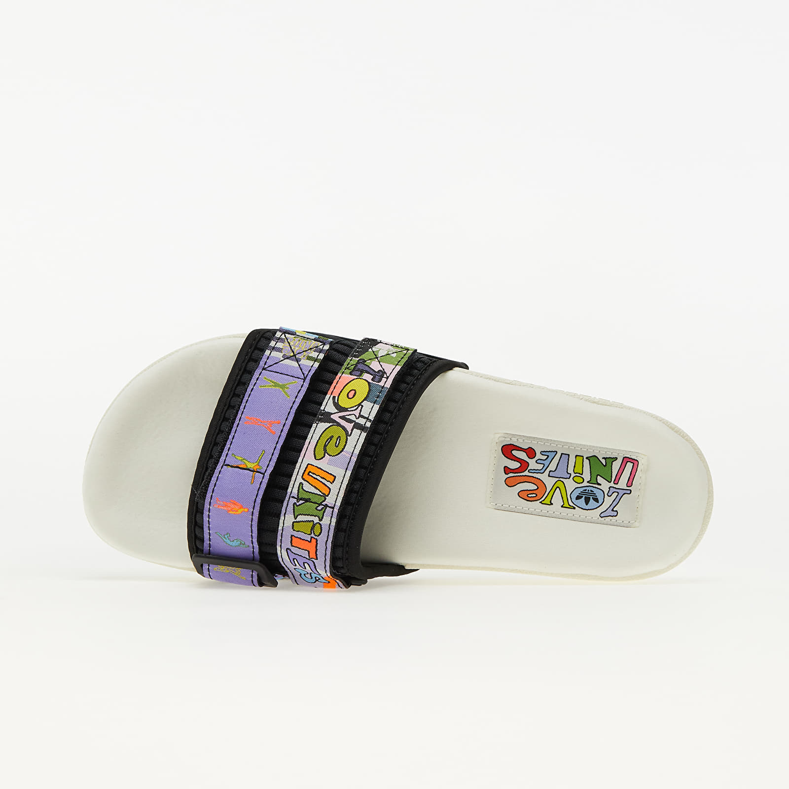 Încălțăminte și sneakerși pentru bărbați adidas Adilette Sandal 2.0 Off White/ Core Black/ Light Purple