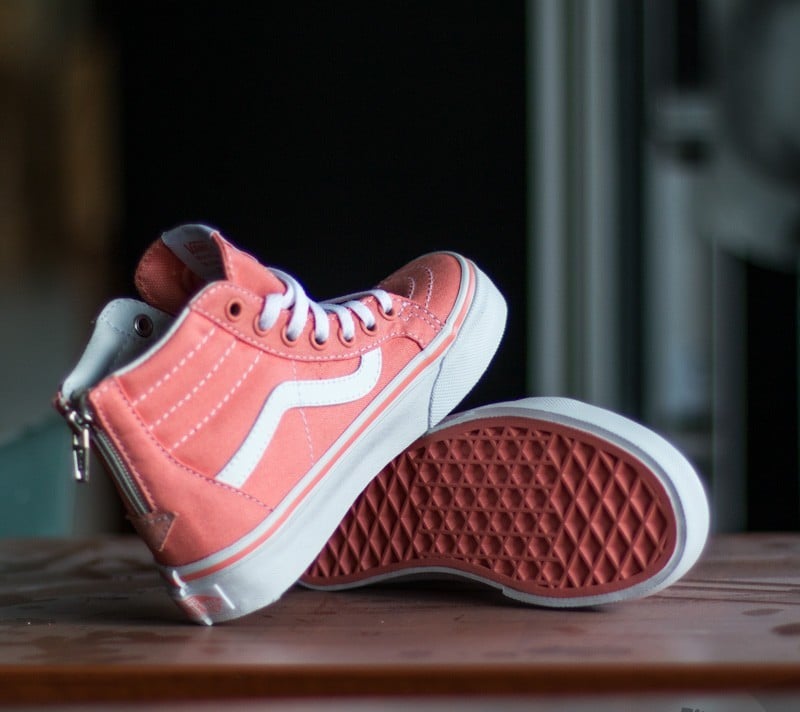 Sneaker und Schuhe für Kinder Vans SK8-Hi Zip Desert Flower/ True White