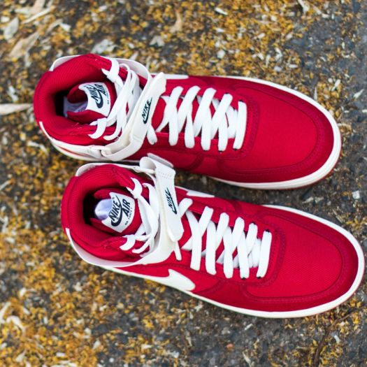 Men s shoes Nike Air Force 1 High Retro Gym Red Sail Black Footshop