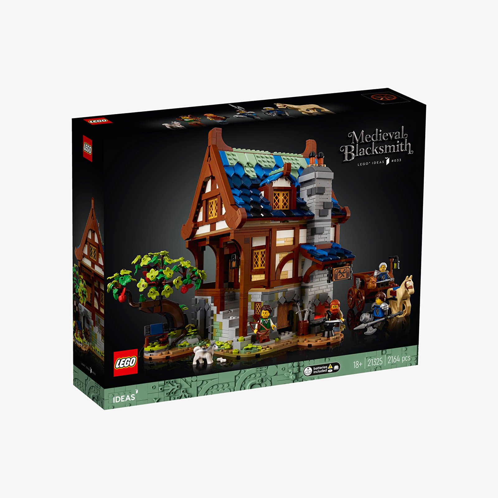 LEGO kits LEGO Ideas 21325 Medieval Blacksmith Footshop
