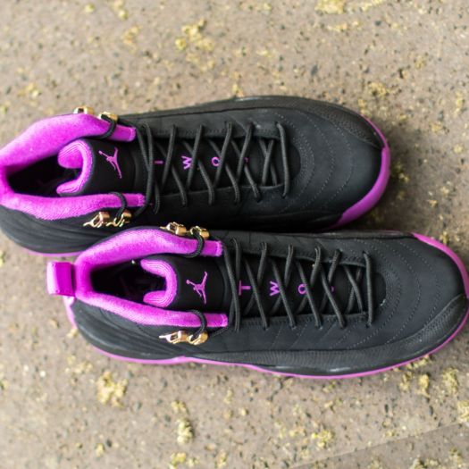 Womens retro 12 black and gold on sale