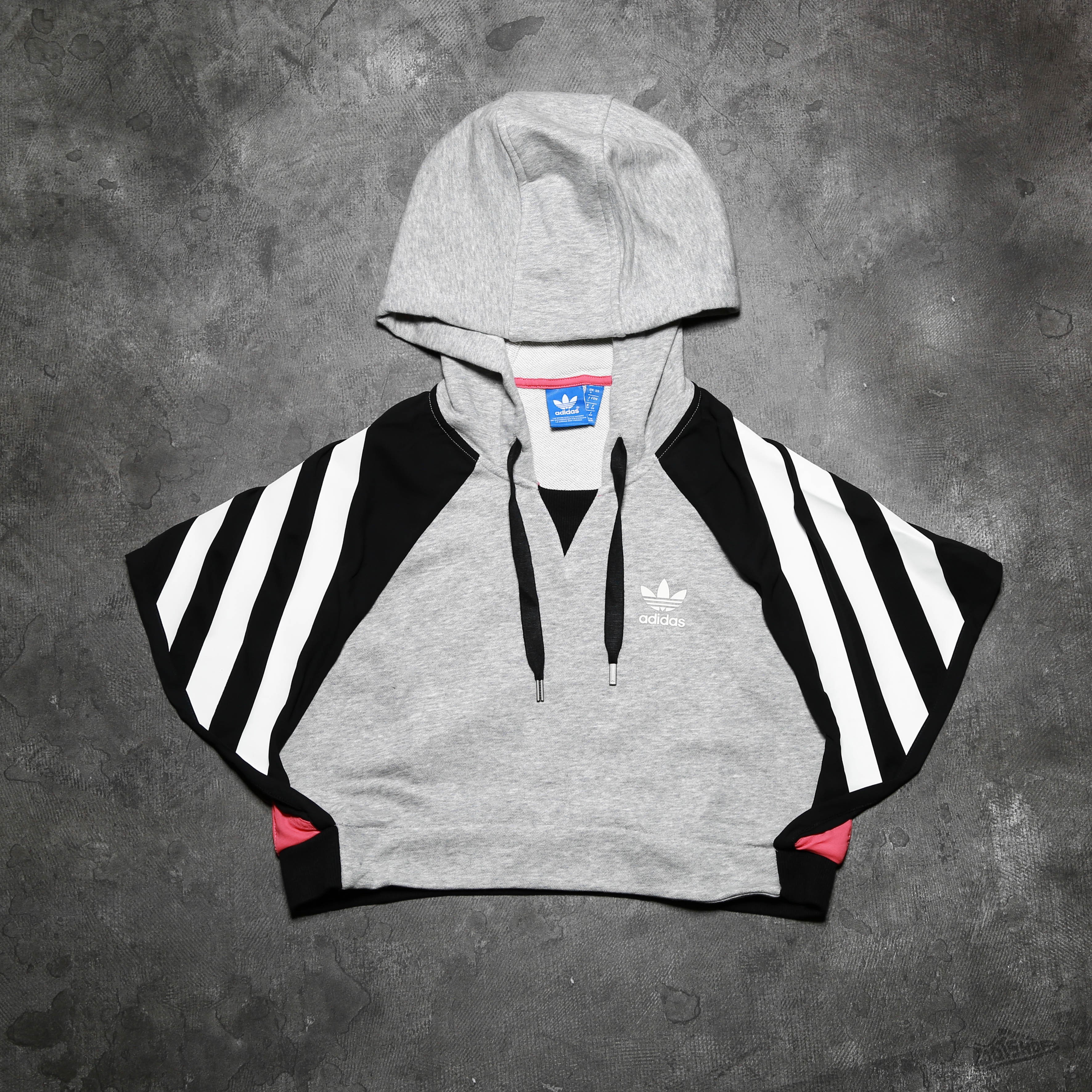 Topy adidas Couture Hoodie Mgrey/ Black/ Luspink