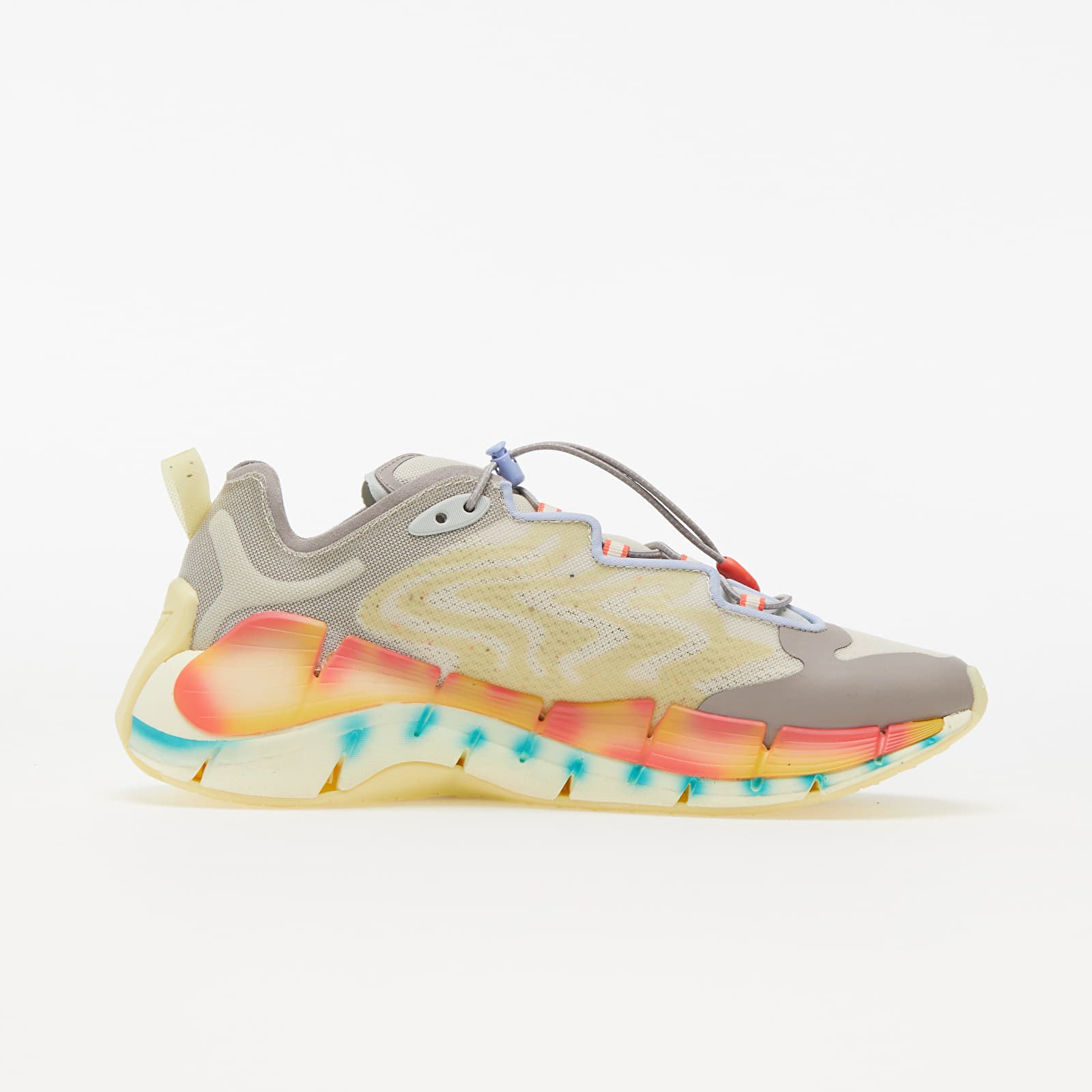 Moški čevlji Reebok x Brain Dead Zig Kinetica II Paperwhite/ Boulder Grey/ Lemon Glow