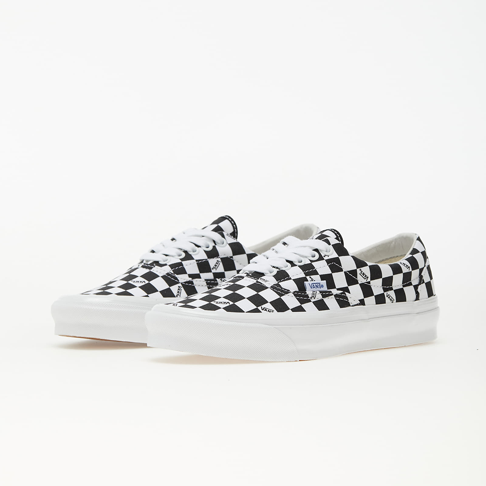 Men s shoes Vans Vault OG Era LX Canvas Checkerboard Logo Black