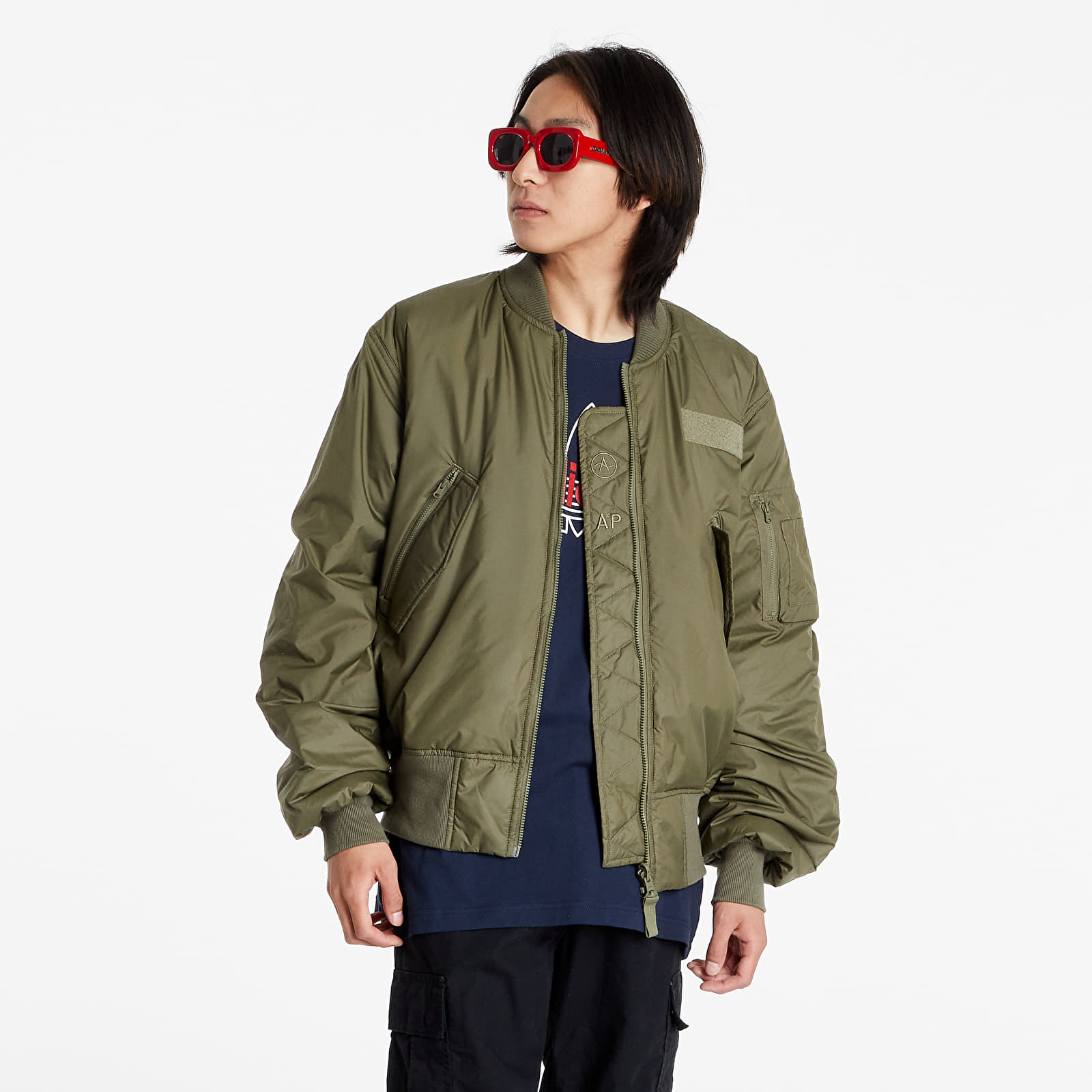 Adidas khaki deals bomber jacket