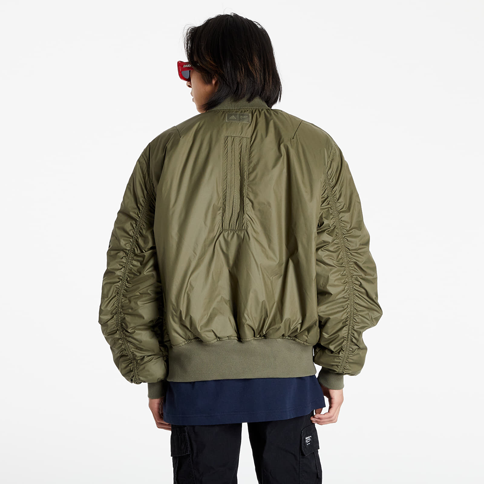 Adidas bomber jacket khaki store