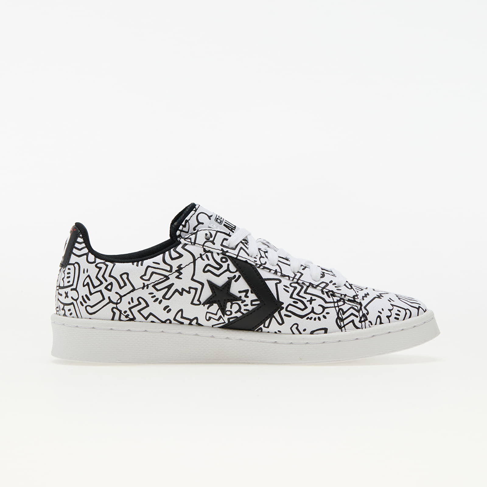 Pánské tenisky a boty Converse x Keith Haring Pro Leather OX White/ Black/ Red
