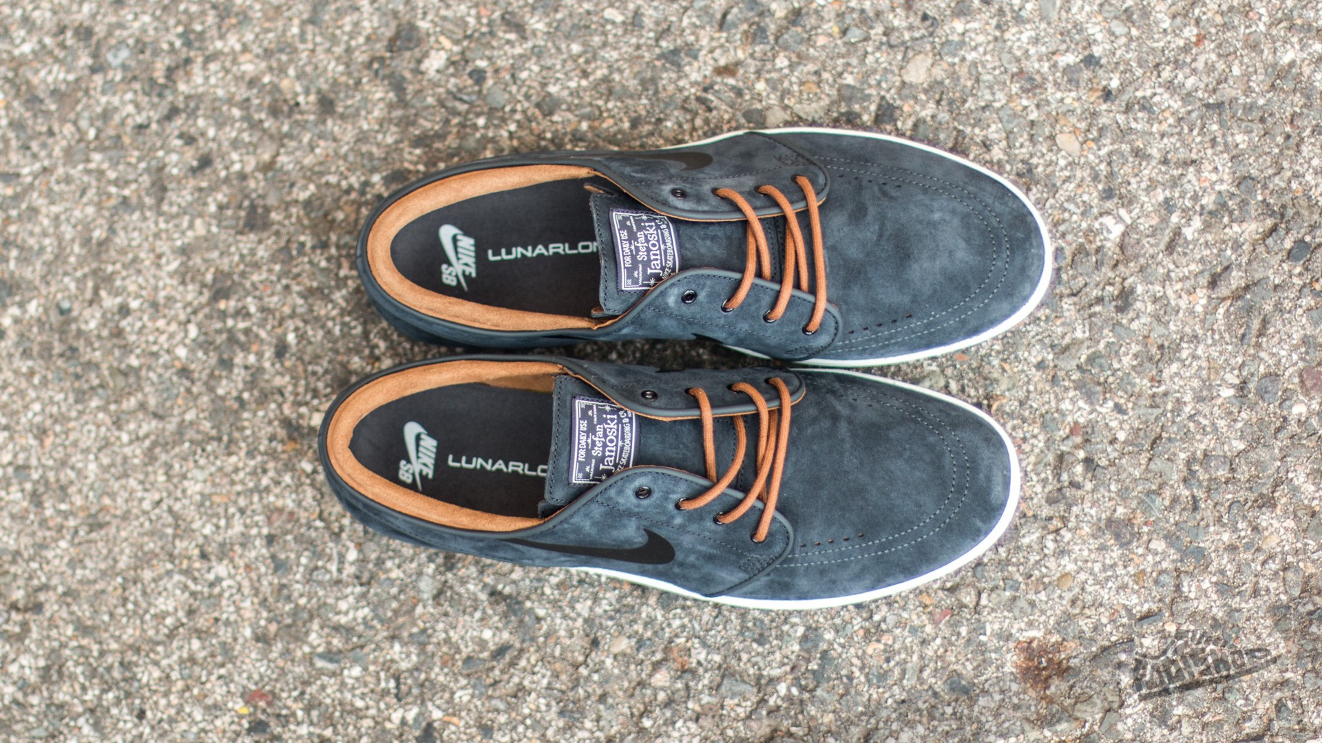 Férfi cipők Nike Lunar Stefan Janoski Anthracite/ Black-Ale Brown