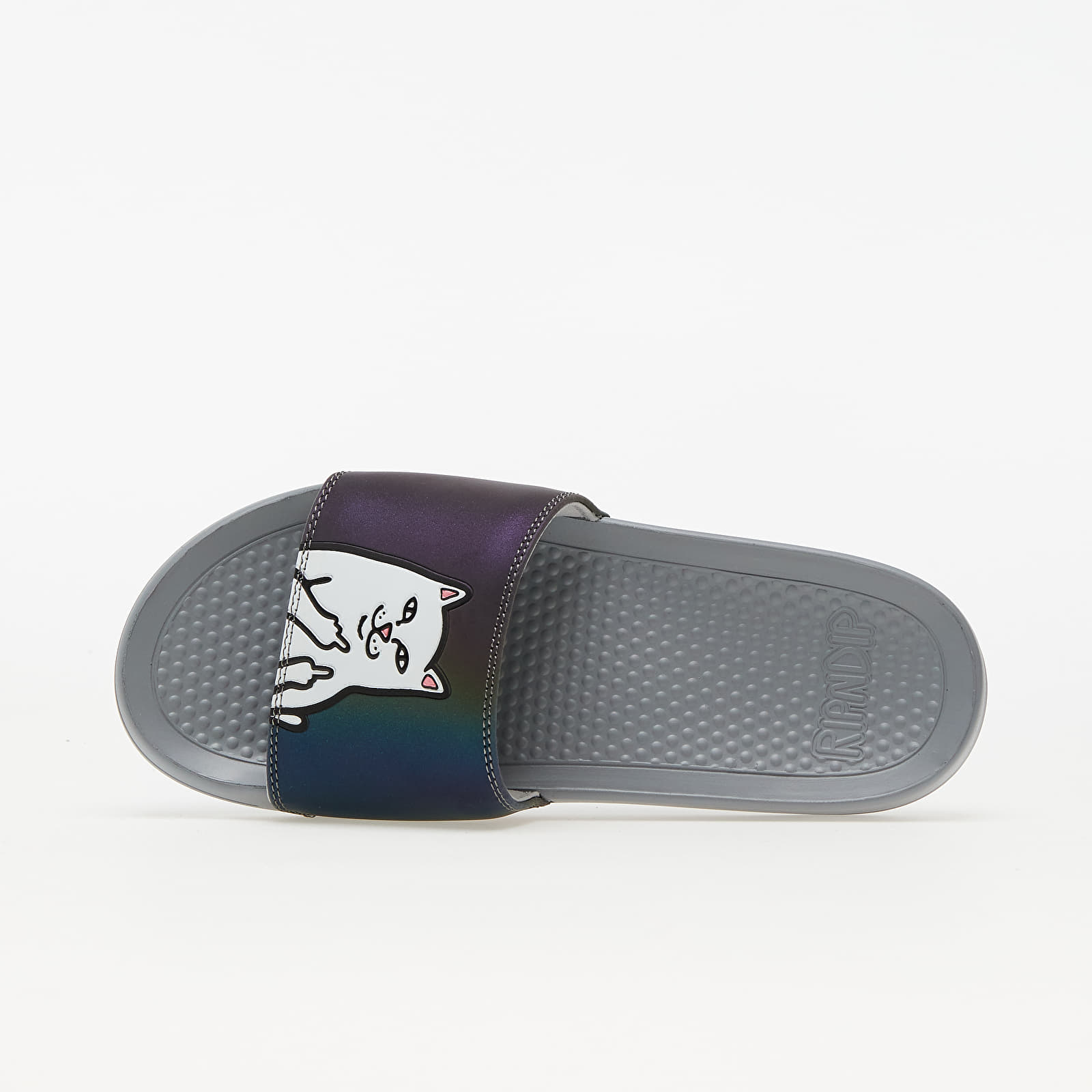 Pánské tenisky a boty RIPNDIP Lord Nermal Slides Iridescent Grey