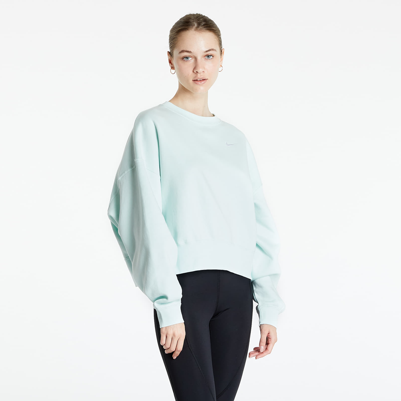 Hoodies and sweatshirts Nike Sportswear W Crew Fleece Trend Barely Green White Footshop