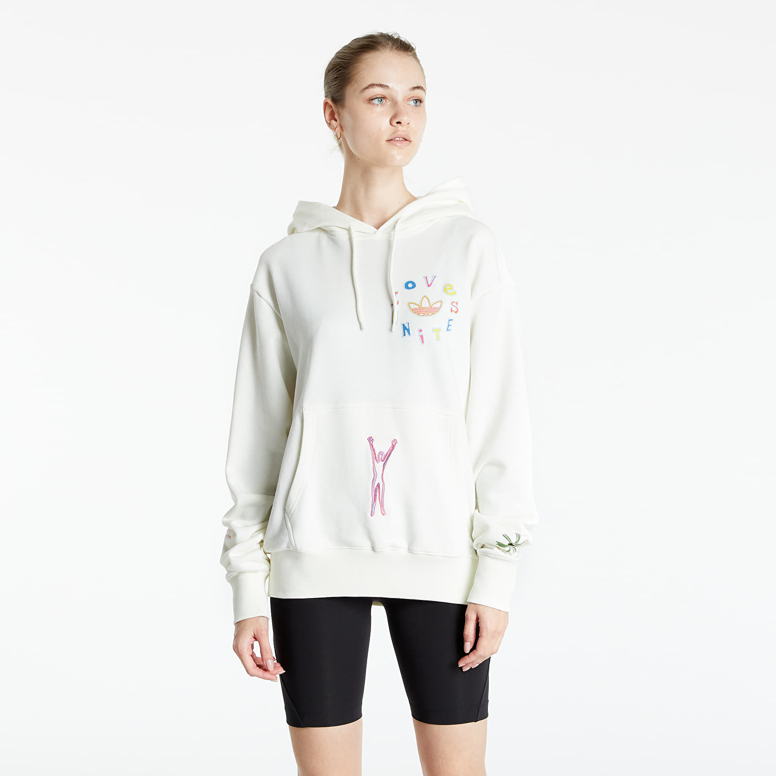 Bluzy adidas Love Unites Hoodie Off White/ Multicolor