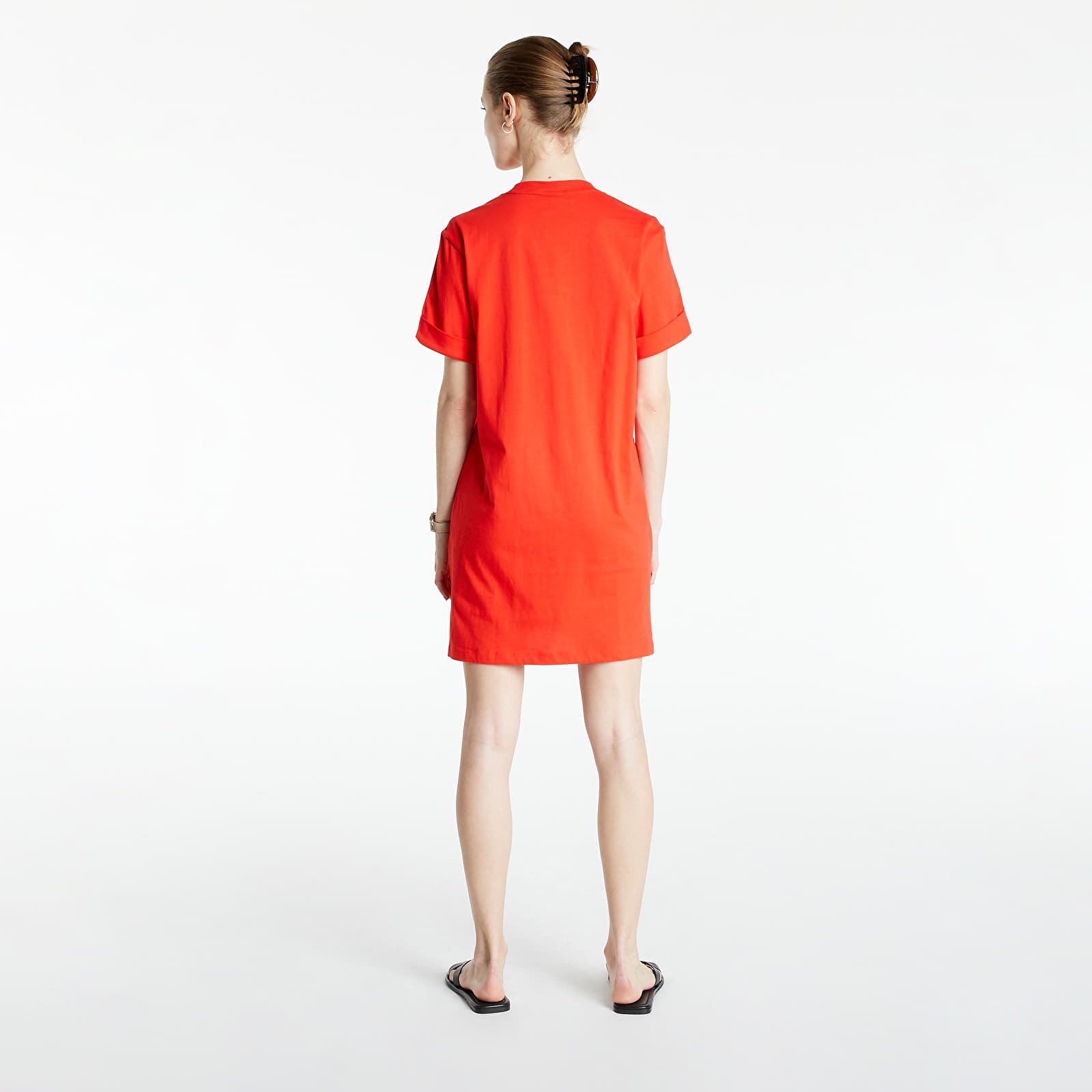 Šaty adidas Adicolor Classics Roll-Up Sleeve Tee Dress Red