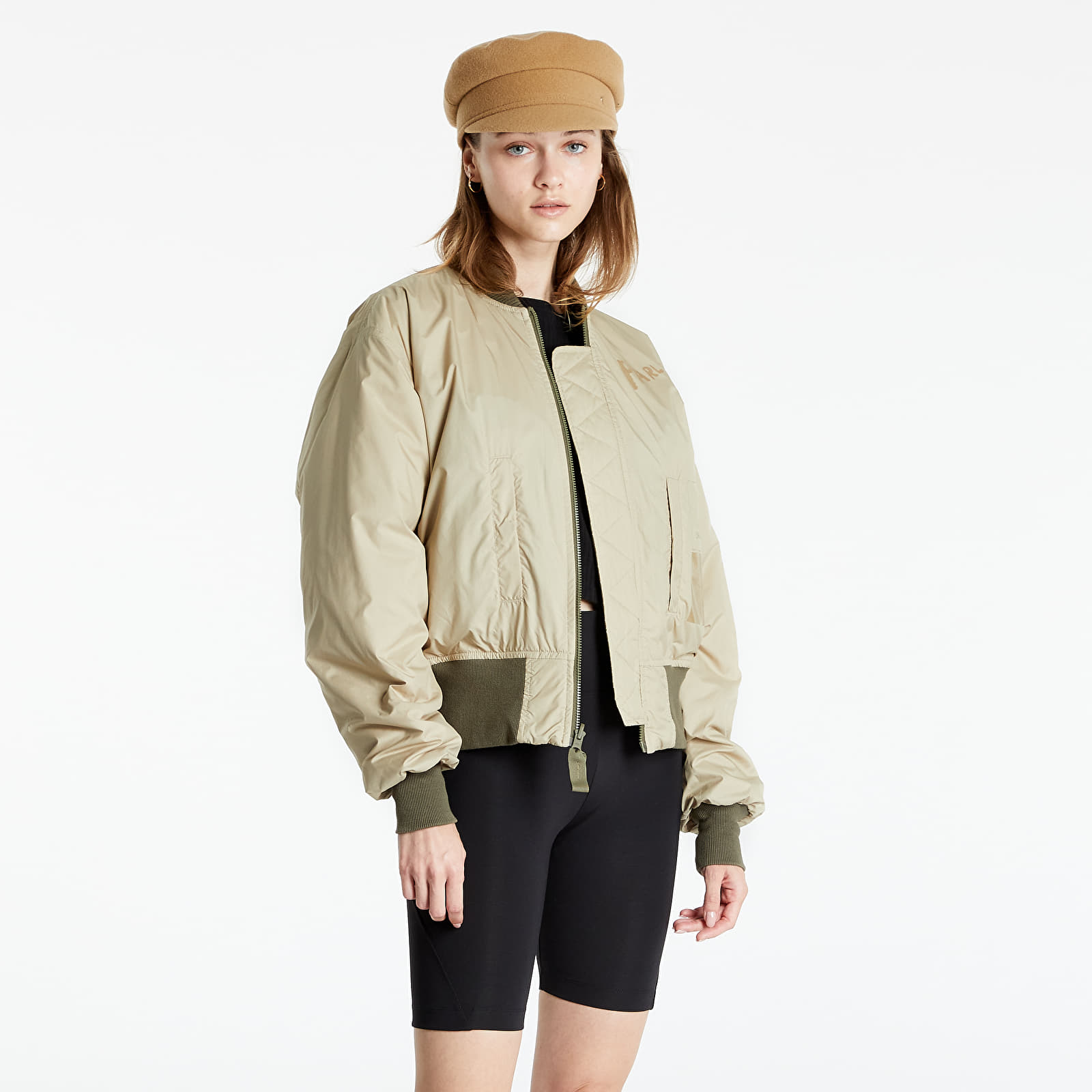 Adidas khaki bomber online jacket
