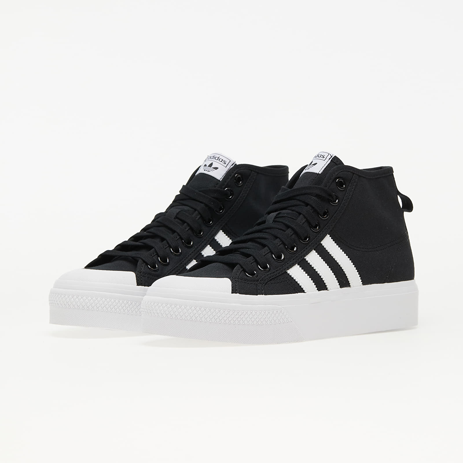 Dámske topánky a tenisky adidas Nizza Platform Mid W Core Black/ Ftw White/ Ftw White