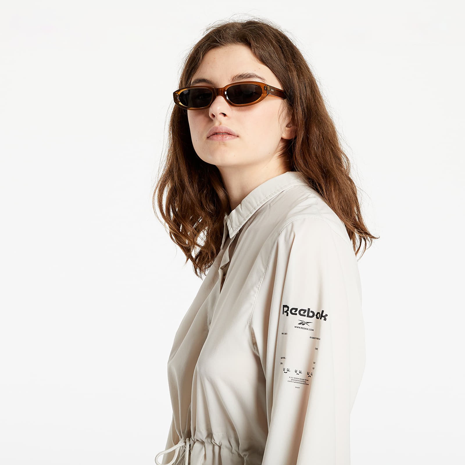 Cămăși Reebok Ts Collared Coverup Shirt Stucco