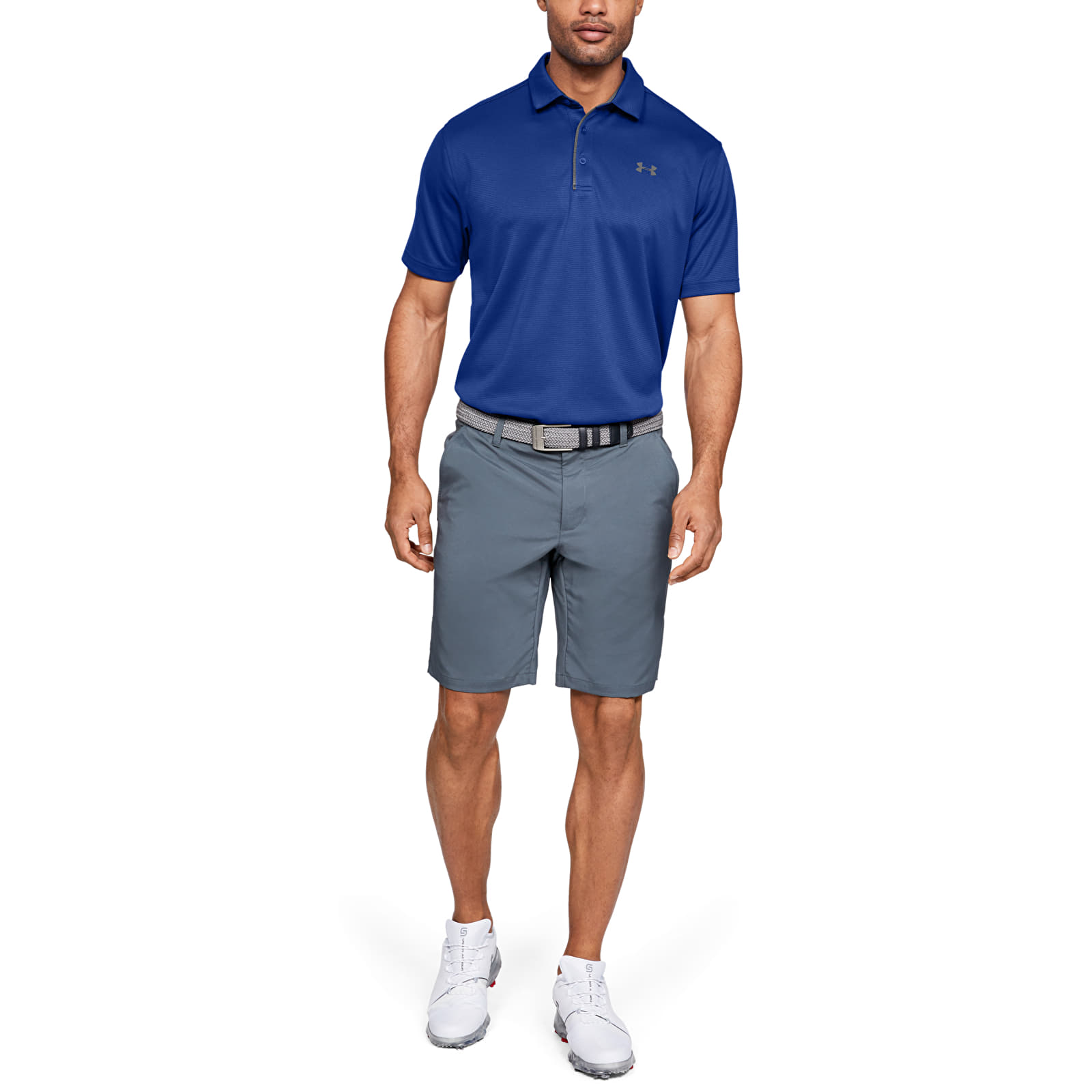 Футболки Under Armour Tech Polo Royal/ Graphite/ Graphite