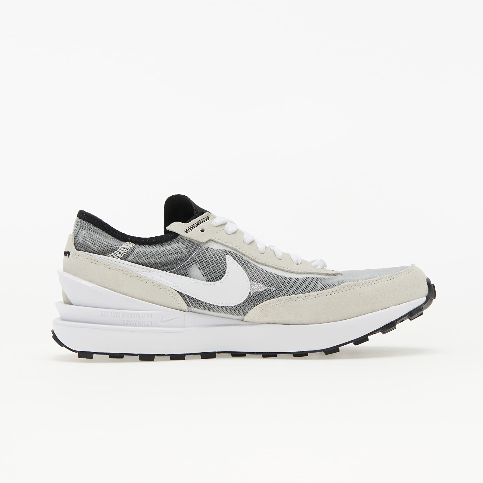 Kids' sneakers and shoes Nike Waffle One (GS) Summit White/ White-Black-Orange