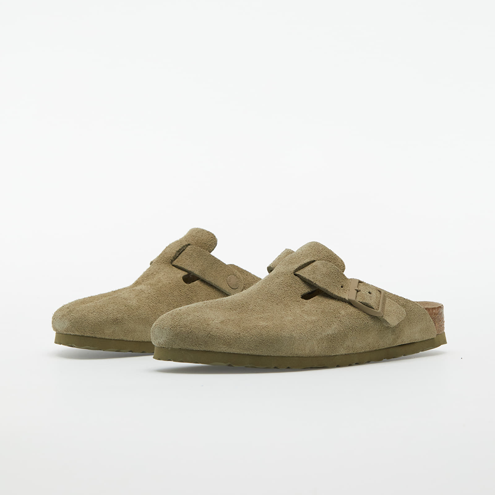 Мъжки кецове и обувки Birkenstock Boston Birko-Flor Soft Faded Khaki