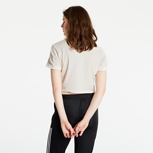 Adidas originals cropped on sale tee