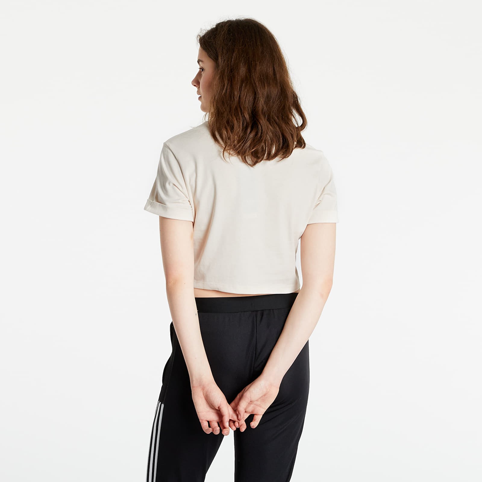 Koszulki adidas Adicolor Essentials Cropped Tee Wonder White