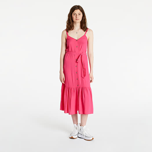 Dress Tommy Jeans Button Thru Midi Dress Bright Jewel Footshop