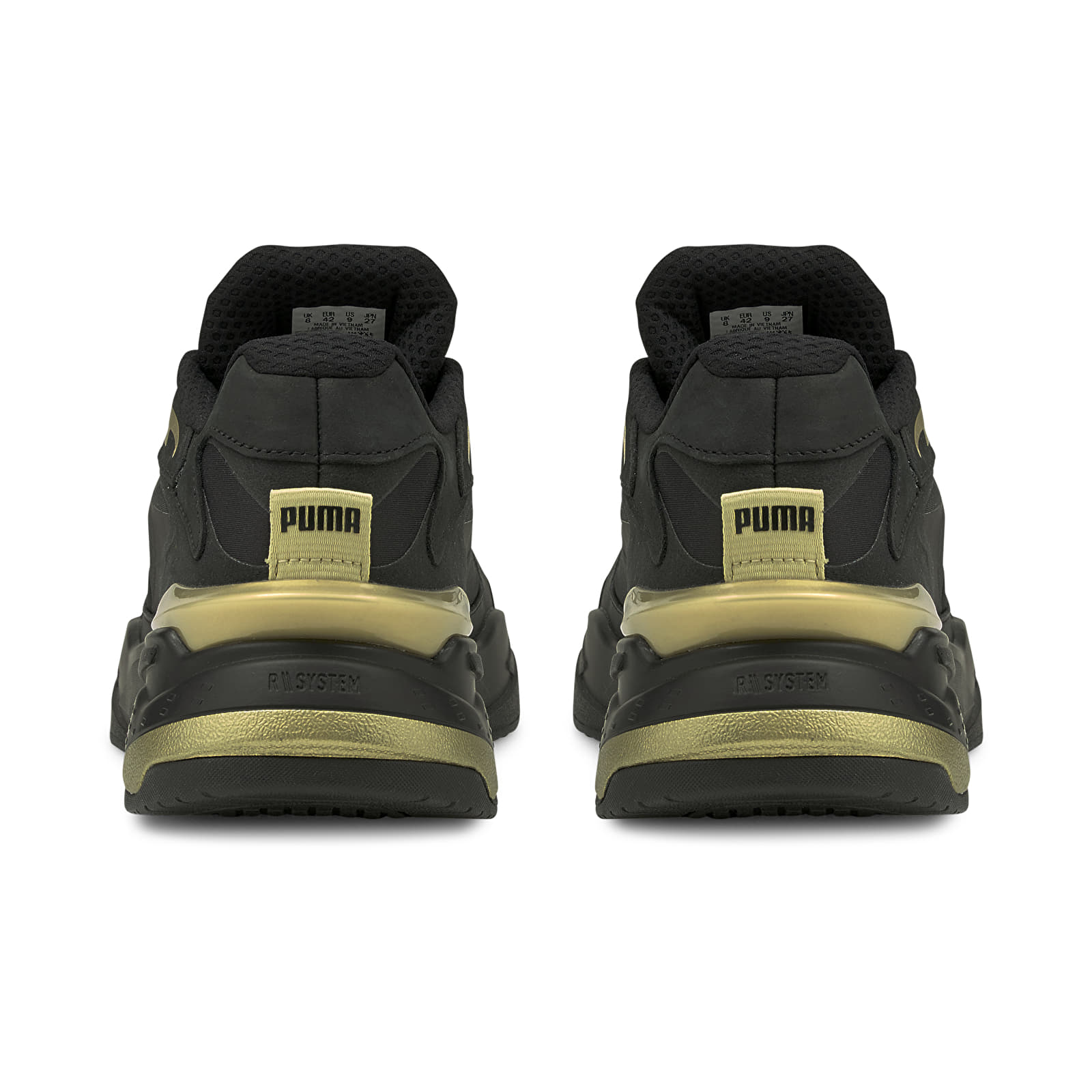 Puma ignite black hot sale and gold