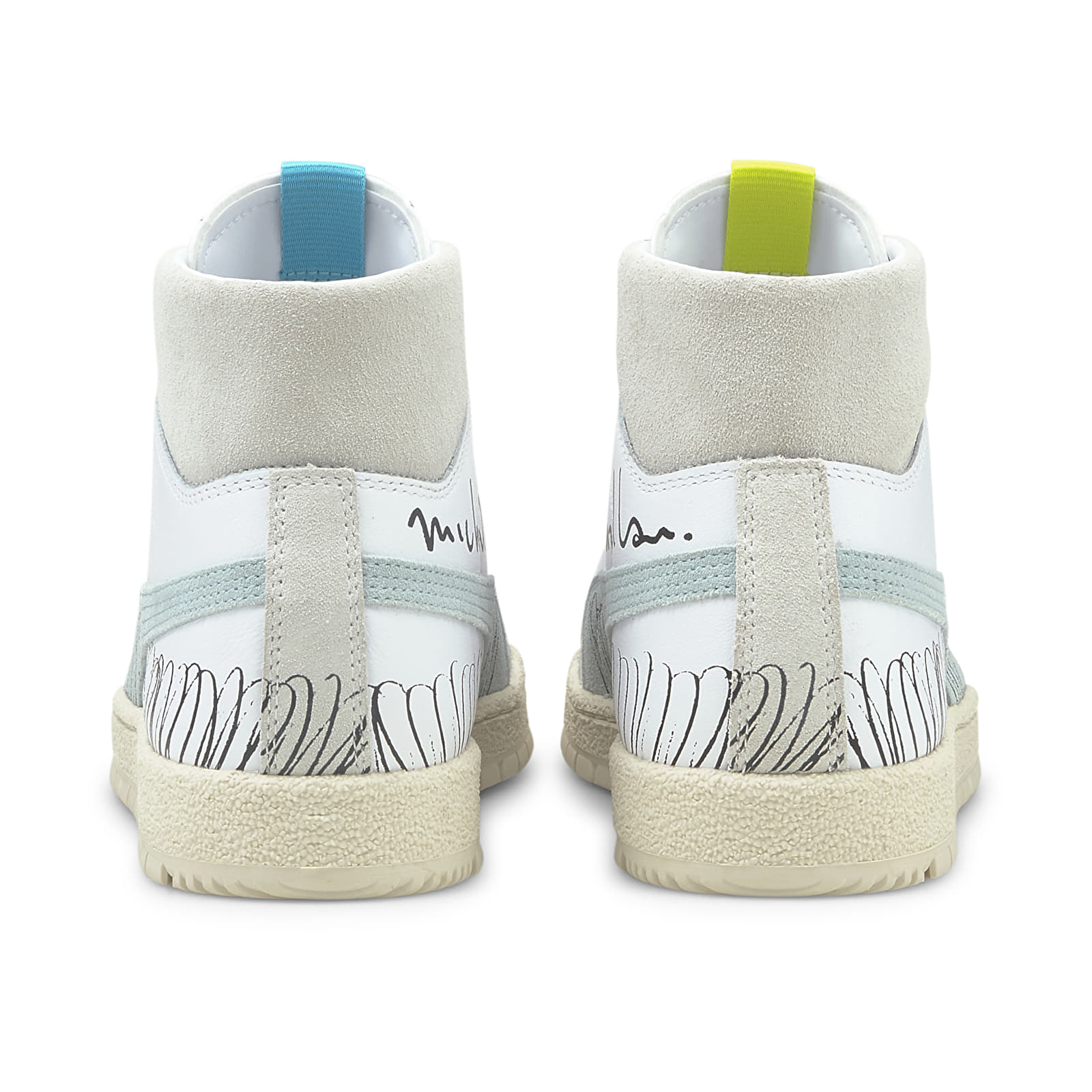 Buty męskie Puma Ralph Sampson 70 Michael Lau Puma White-Blue Glow