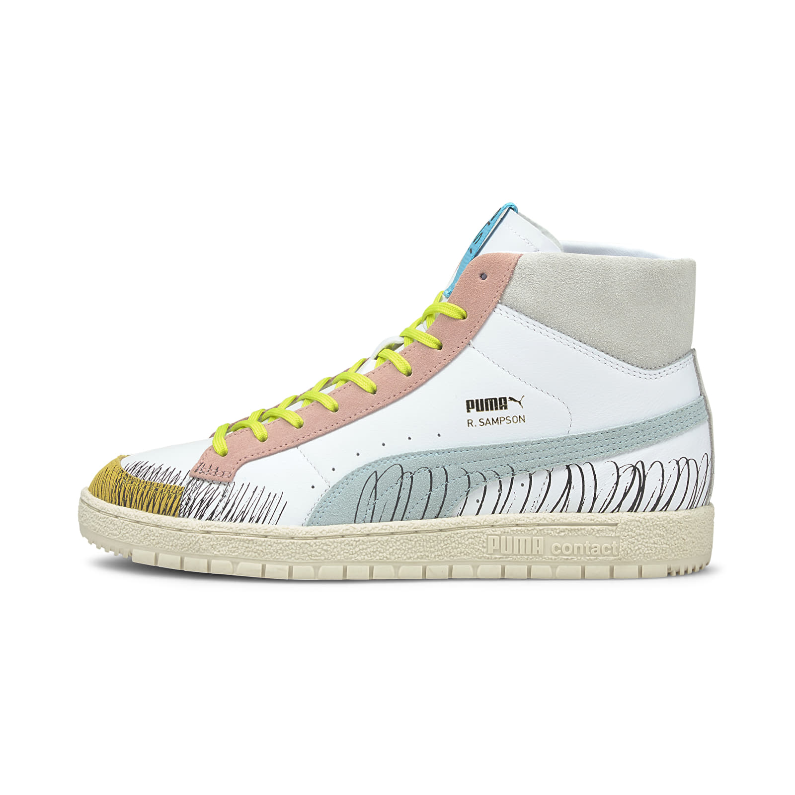 Buty męskie Puma Ralph Sampson 70 Michael Lau Puma White-Blue Glow