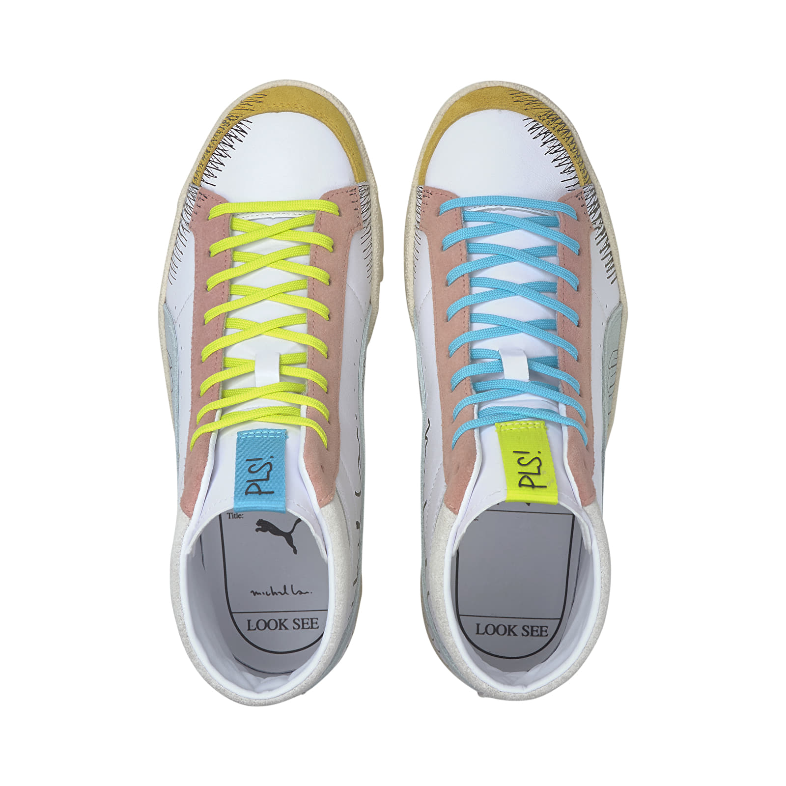 Buty męskie Puma Ralph Sampson 70 Michael Lau Puma White-Blue Glow