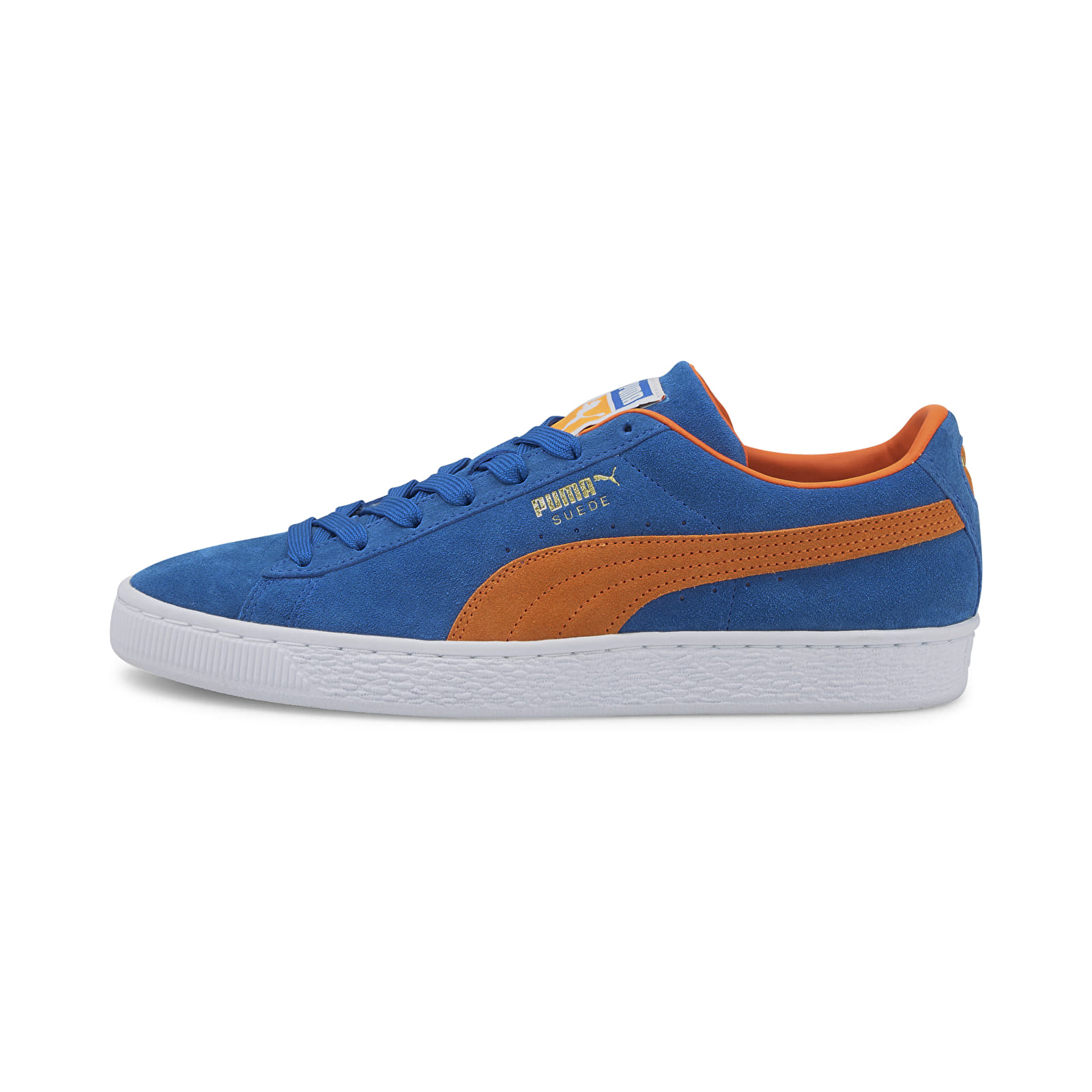 Puma suede blue and orange hotsell