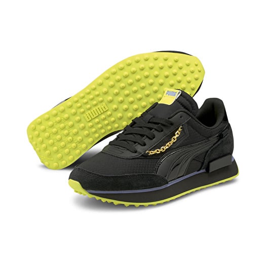 Black and yellow puma sneakers shop