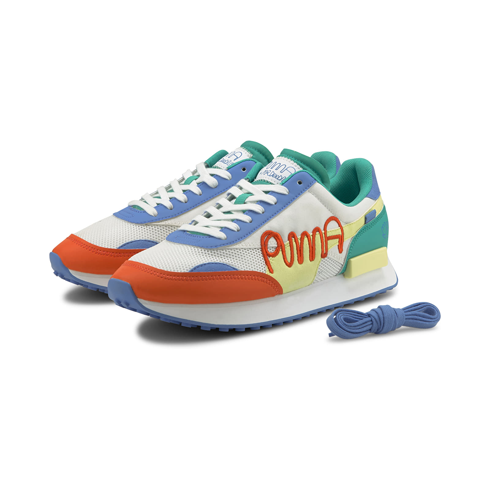 Men's shoes Puma Future Rider Mr Doodle Puma White-Yellow Pear