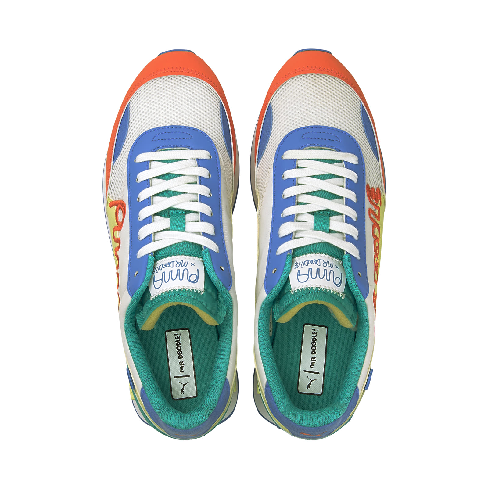 Men's shoes Puma Future Rider Mr Doodle Puma White-Yellow Pear