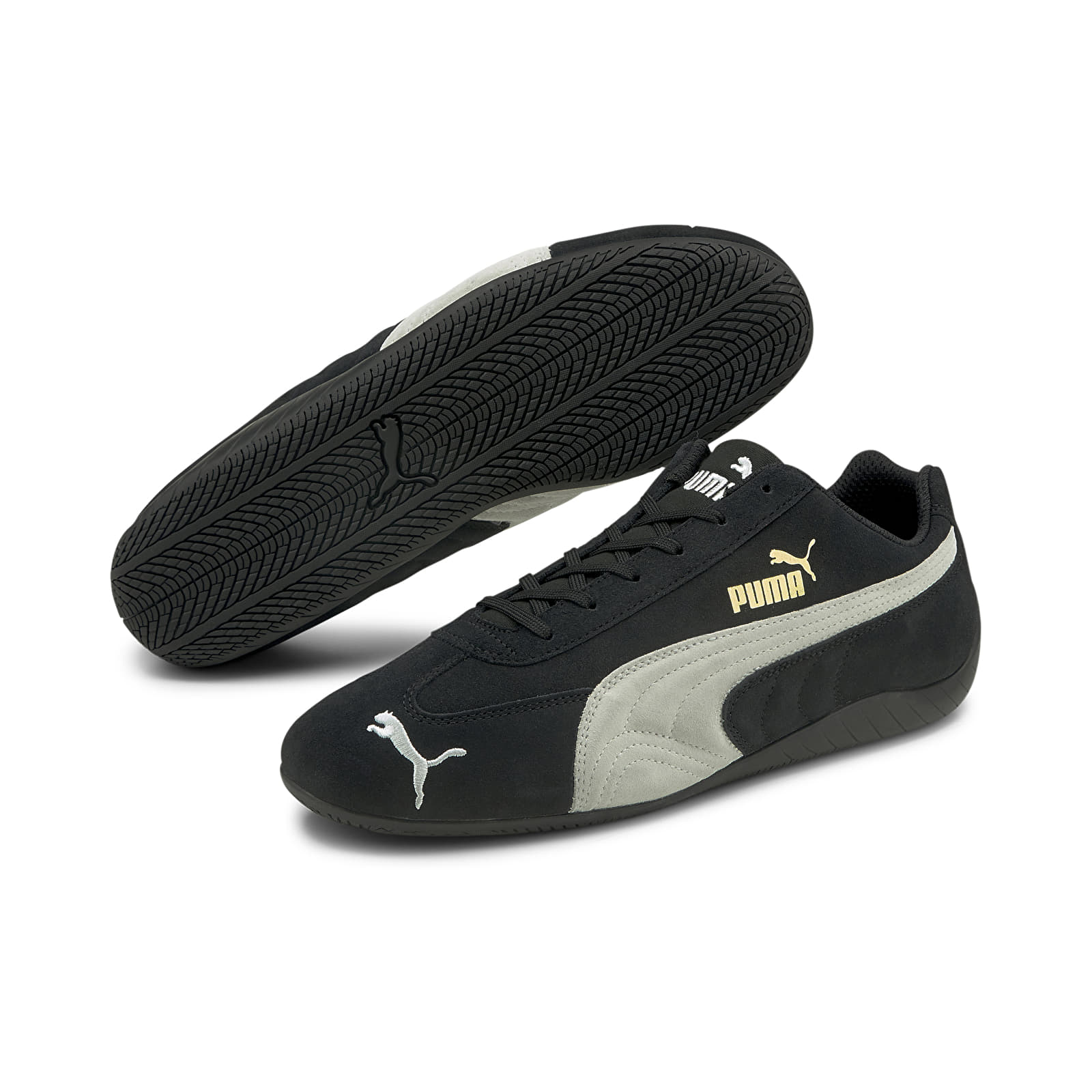 Men s shoes Puma SpeedCat LS Puma Black Puma White Footshop