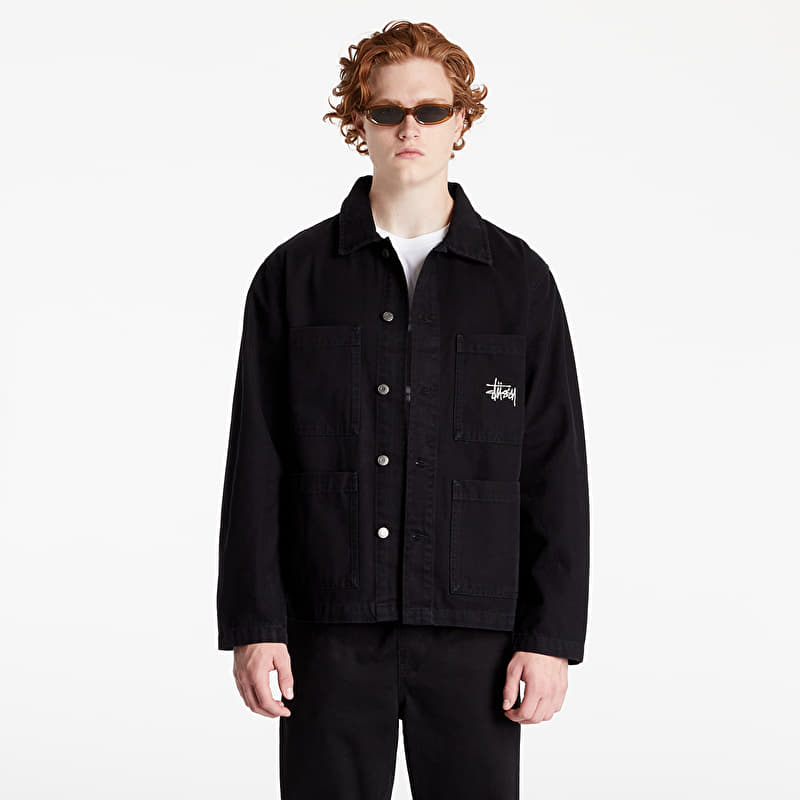 Jakna Stüssy Canvas Chore Jacket Black