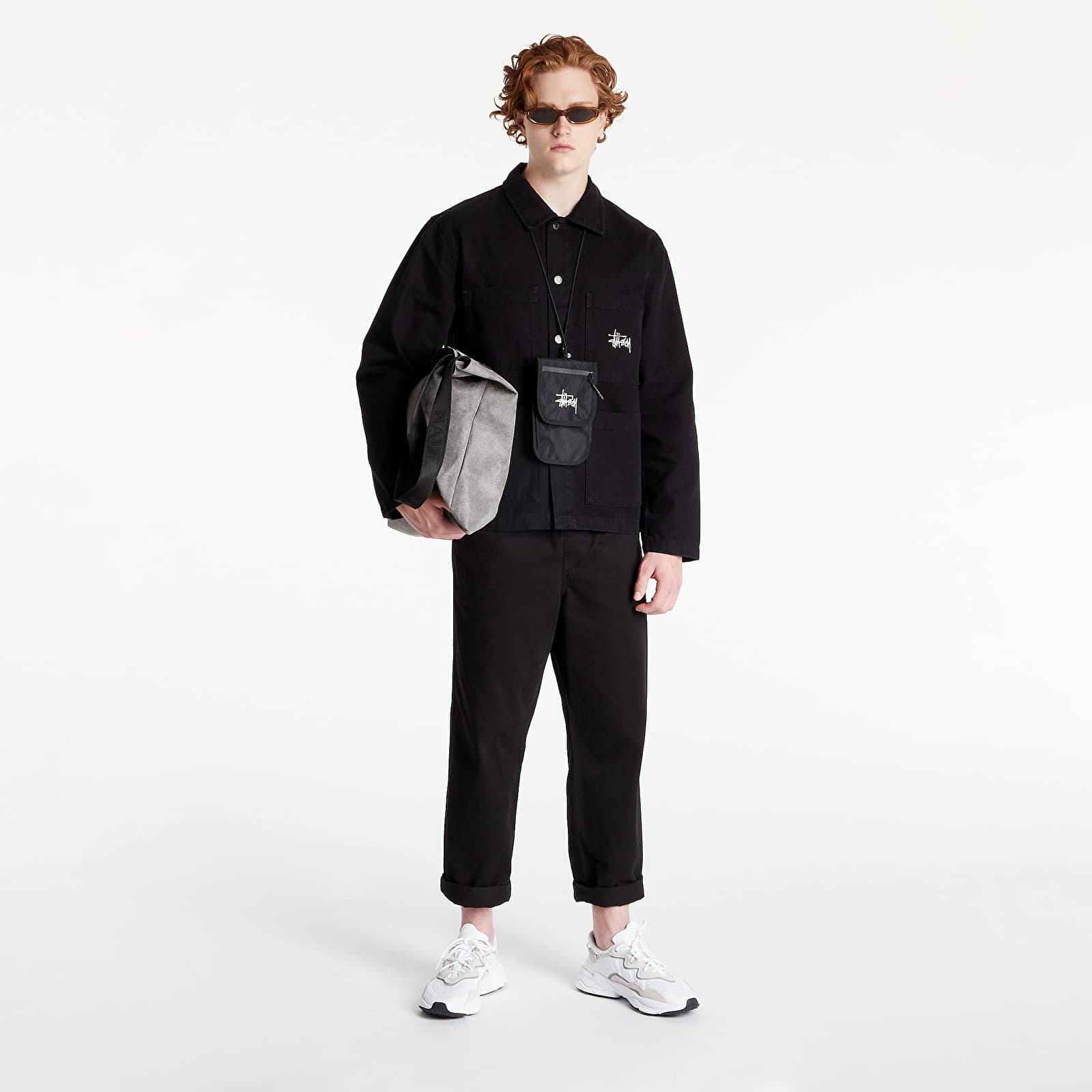 ジャケット・アウター stussy CANVAS CHORE JACKET black s-l1200.jpg