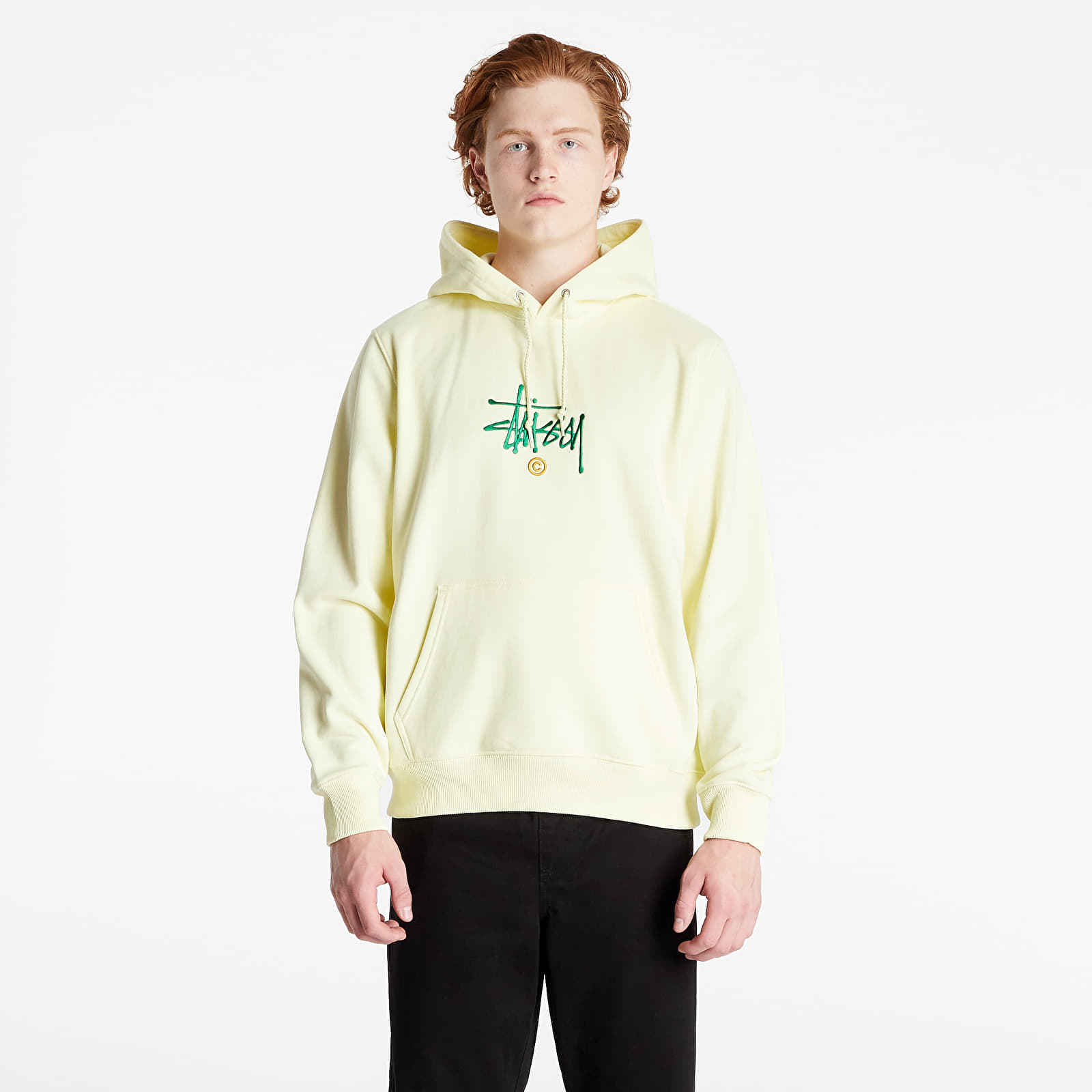 Hoodies and sweatshirts  Stüssy Copyright App. Hoodie Pale Yellow