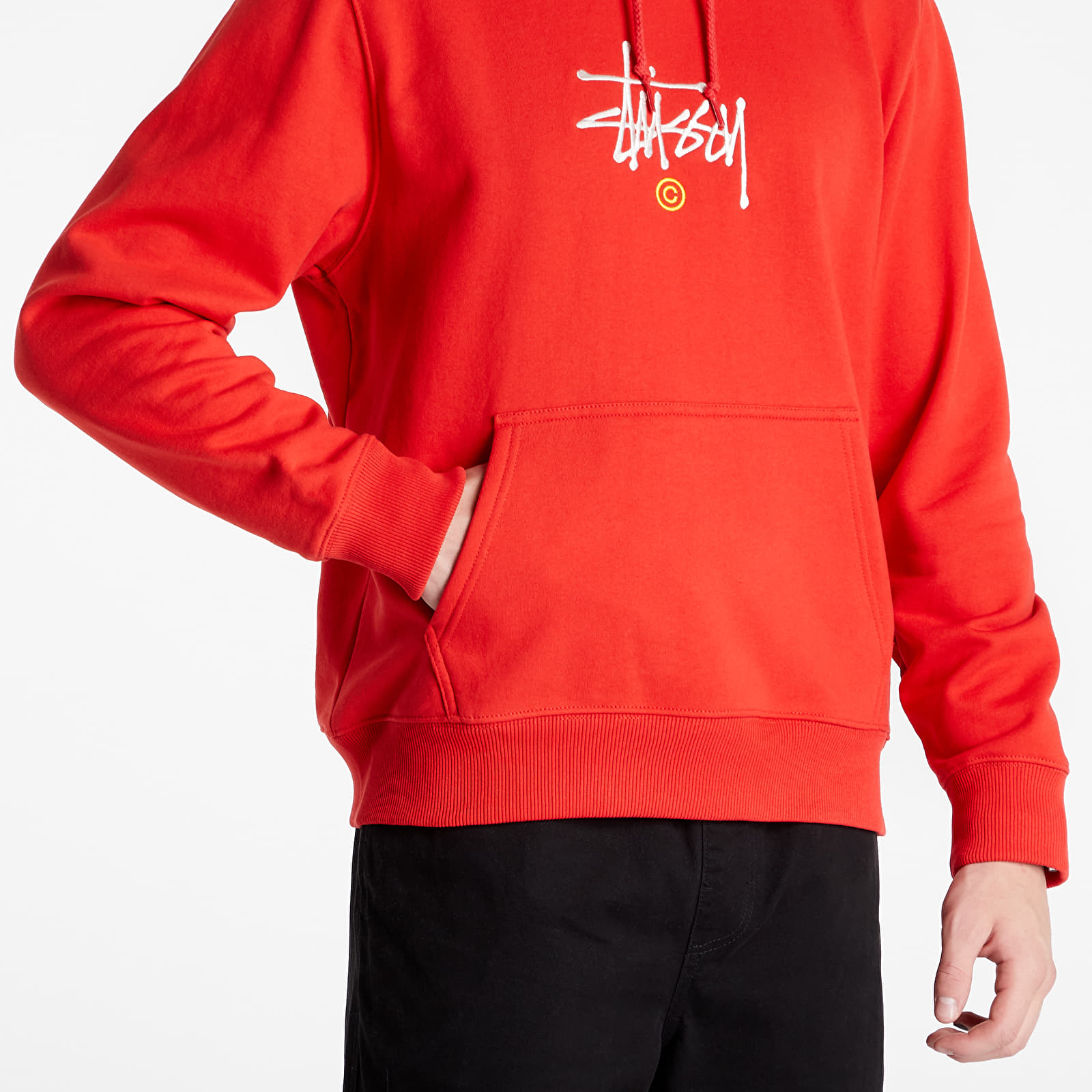 Hoodies and sweatshirts Stussy Copyright App. Hoodie Red Footshop